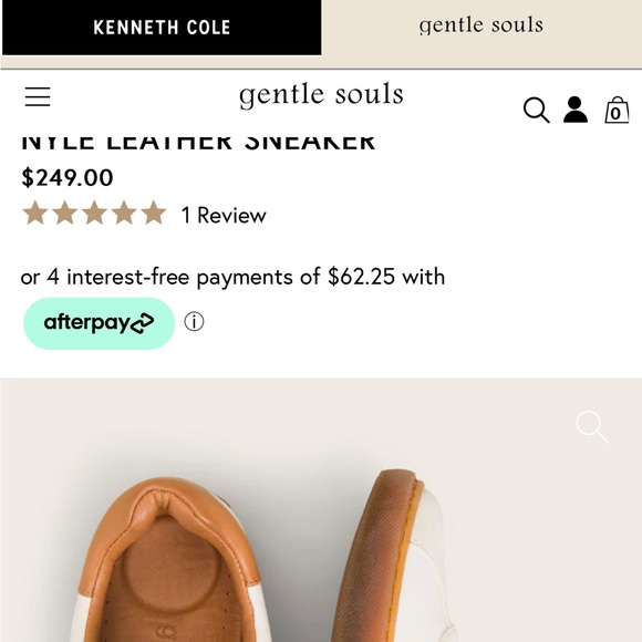 🎁Gentle Souls NYLE genuine leather sneakers by Kenneth Cole. + free gift 🎁 - Picture 6 of 9